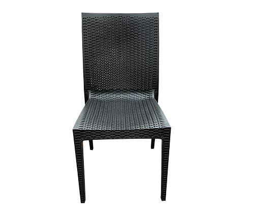 Silla Resina Restó Color Negro