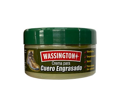 Crema Para Cuero Graso 60cc Wassington Incolora