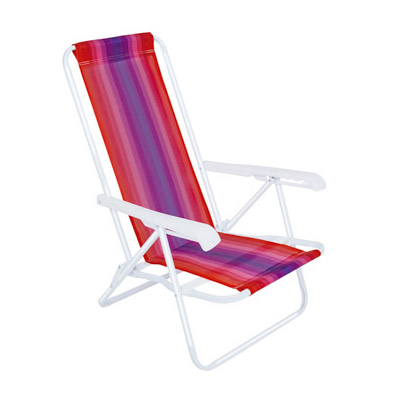 Sillas Playeras 4 Posiciones Acero Rayada Mor