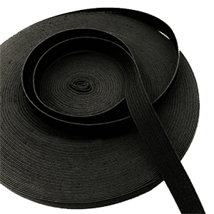 Elástico Industrial 1,0cm Negro x Mt