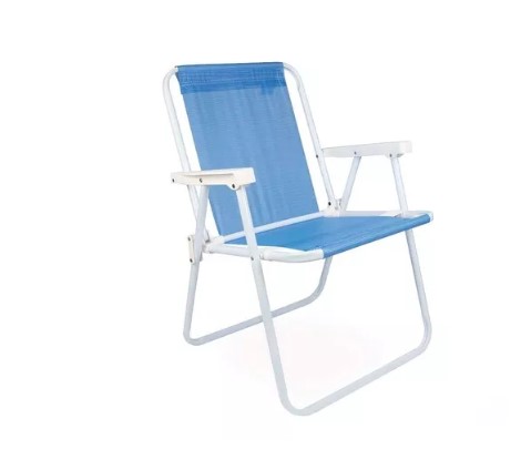 Sillas Playeras Alta Acero Sannet Azul Mor