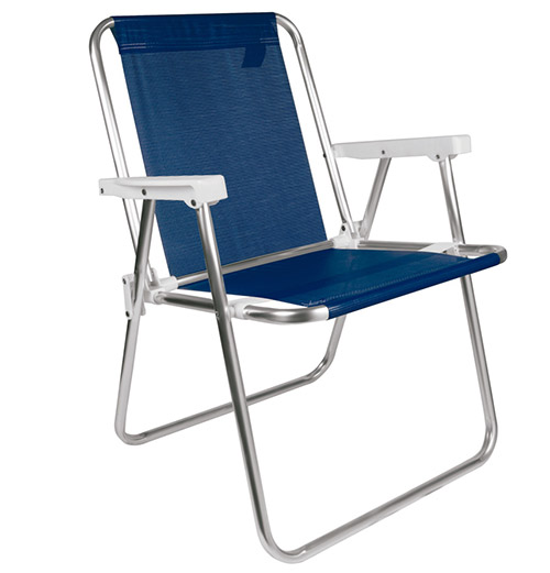 Sillas Playeras Alta Alum Sannet Azul Marino Mor