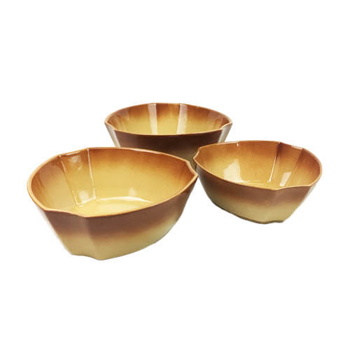 Copetineros De Cerámica Bowls 3 Piezas