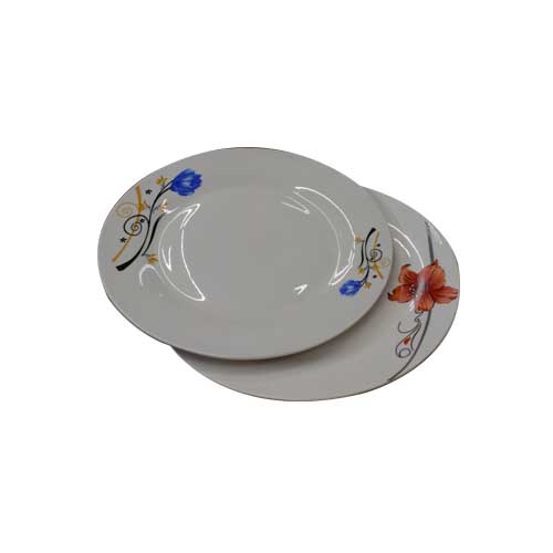 Platos Llanos 23cm Loza Redonda