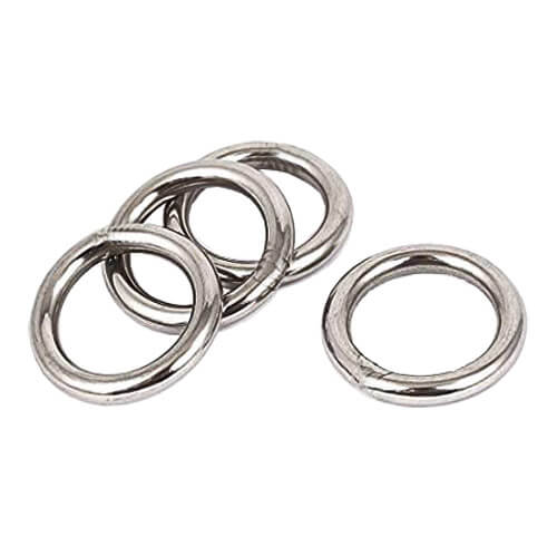 Argollas De Acero Inoxidable 60 x 8