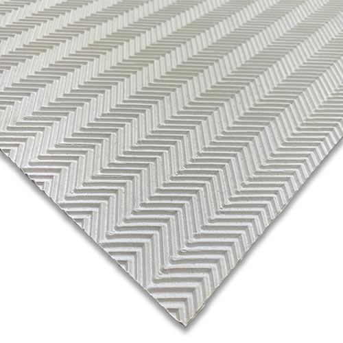 Goma Wembley 3mm 78x78cm Zig Zag Blanco
