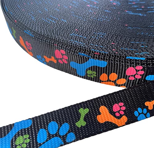Correa De Perro Estampada Ancho 2.5cm