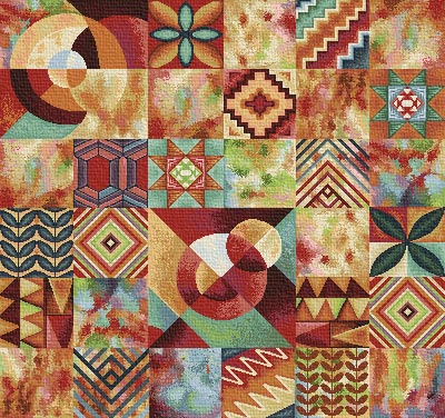 Gobelino Estampado Cuarzo Cuadros Ancho 1.40mt