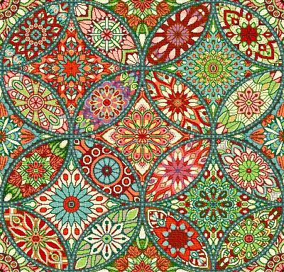 Gobelino Estampado Vitral Ancho 1.40mt