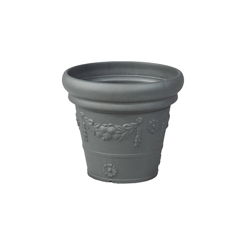 Maceta Resina Italiana Proseidon 34cm Decorada