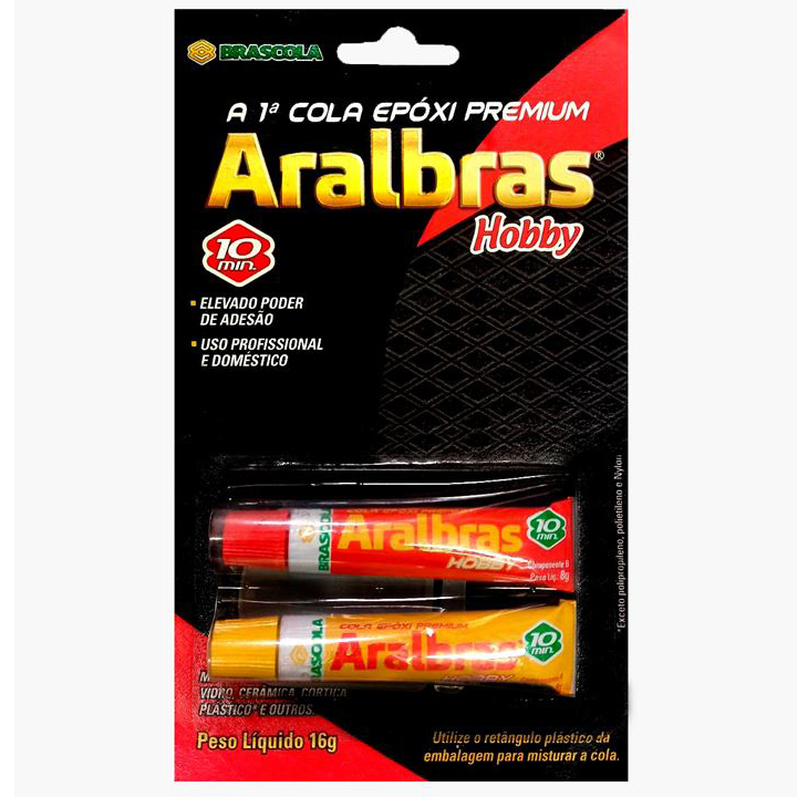 Adhesivo Epoxi 16gr Aralbras Hobby Blister