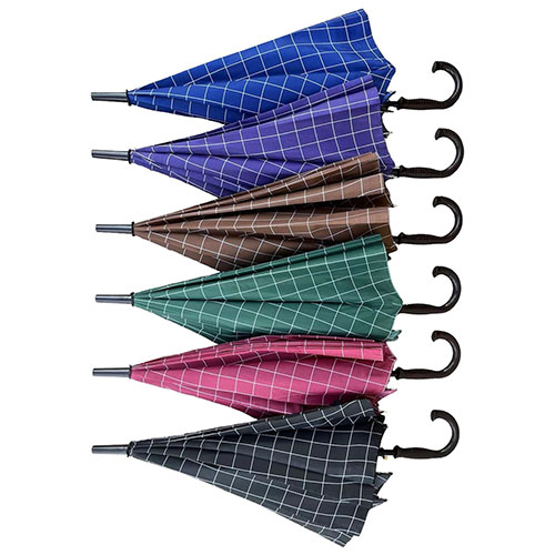 Paraguas Largo Estampado Cuadros