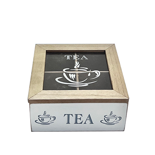 Cajas De Té 4 Divisiones Decorada Tea