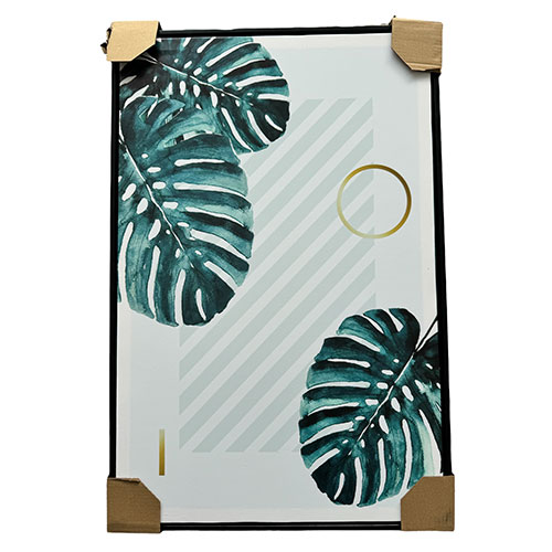 Cuadro Decorativo 40x60 Monstera Marco Negro