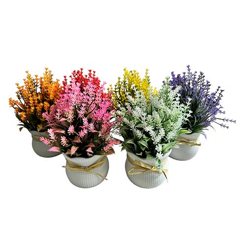 Planta Artificial Lavanda En Maceta