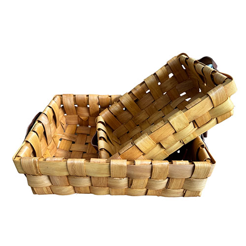 Canastos Rectangulares Con Asas Set x 2