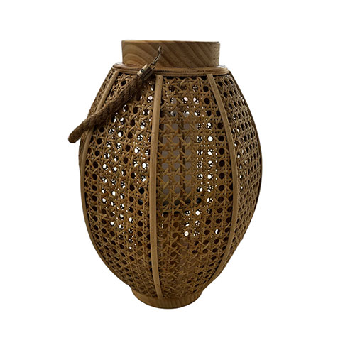 Fanal Madera Rattan 25.5x37cm