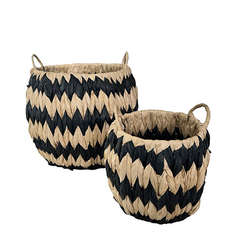 Canastos Decorativos Set x 2 Con Asas BXCB-4