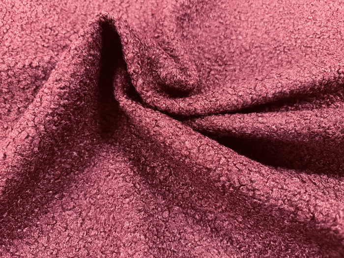Paño Bouclé Bordeau Ancho 1.50mt