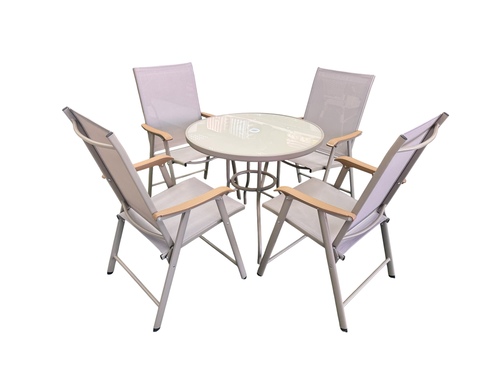 Juego Jardín Denia Beige 5 Piezas JGX-067B