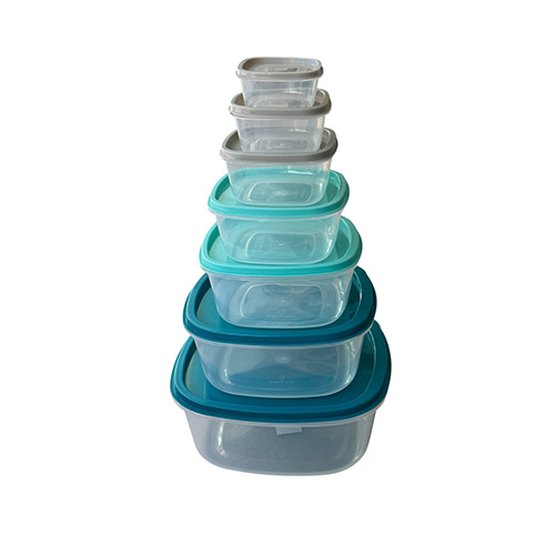 Set De 7 Viandas Cuadradas