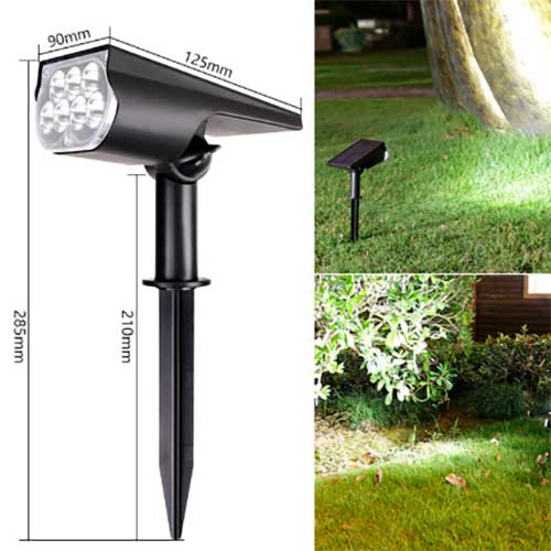 Foco De Jardín Pincho Solar Direccionable