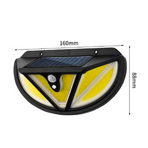 Aplique Luz Pared Interior Exterior Panel Solar