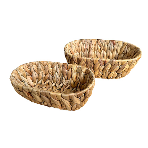Canastos Ovales Fibra Seagrass Set x 2