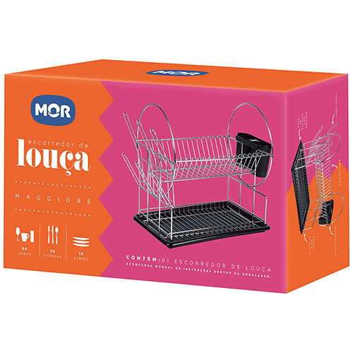 Escurridor De Vajilla 19 Platos 2 Niveles