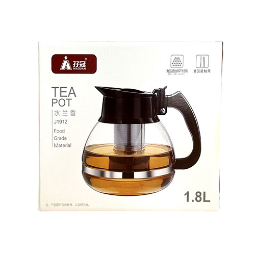 Tetera De Vidrio Con Infusor 1.8 Litros