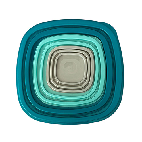 Set De 7 Viandas Cuadradas