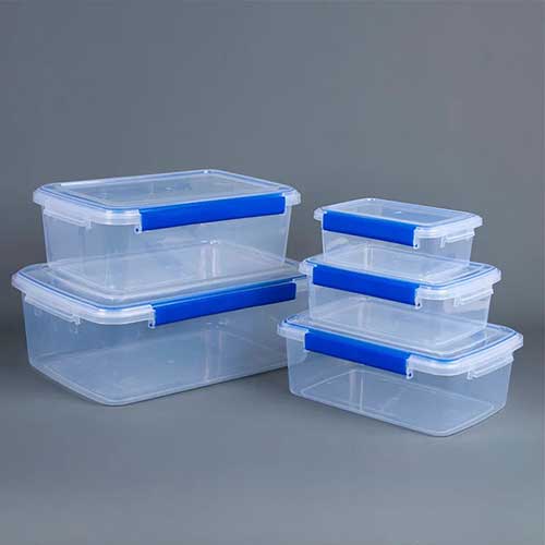 Set De 5 Cajas Organizadoras Plástico Herméticas