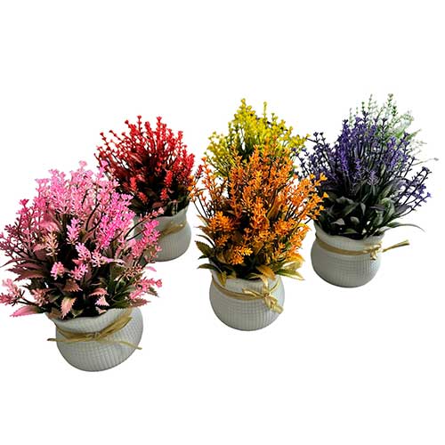 Planta Artificial Lavanda En Maceta