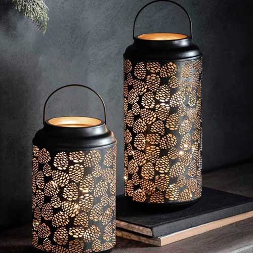 Fanal Negro Oro Piñas