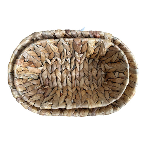 Canastos Ovales Fibra Seagrass Set x 2