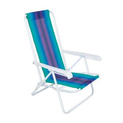 Sillas Playeras 4 Posiciones Acero Rayada Mor