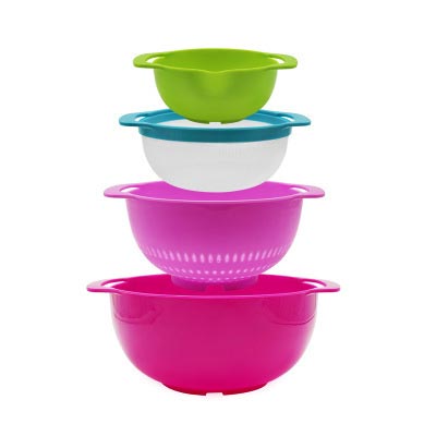 Set Bowls Medidores Arcoíris 10 Piezas