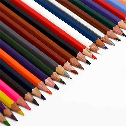 Lápices De Colores 24 Unidades Caja Metálica