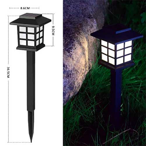 Farol De Jardín Pincho Solar Led Colonial Set x 6