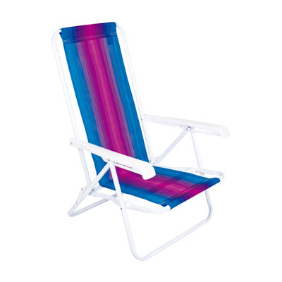 Sillas Playeras 4 Posiciones Acero Rayada Mor