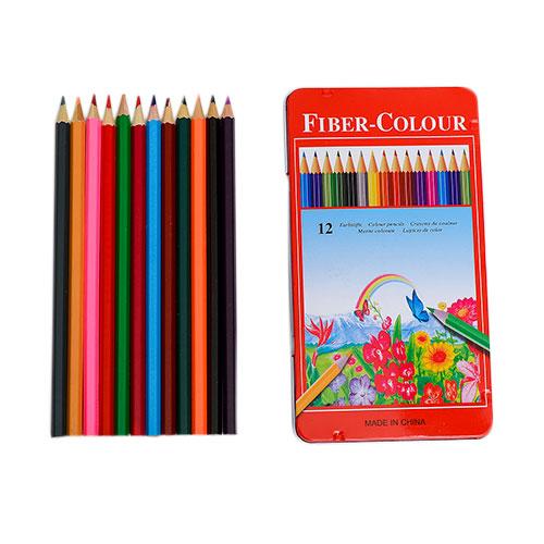 Lápices De Colores 12 Unidades Caja Metálica