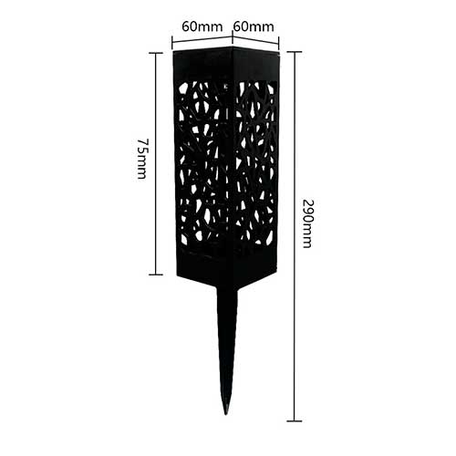 Farol De Jardín Pincho Solar Led Calado Set x 6