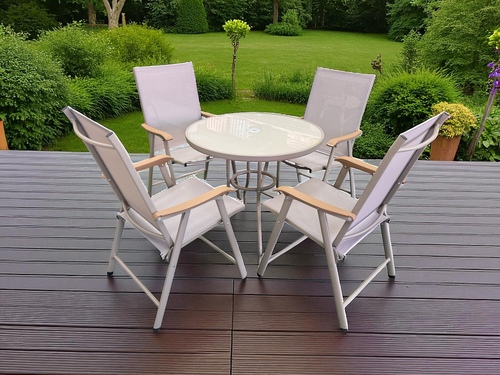 Juego Jardín Denia Beige 5 Piezas JGX-067B