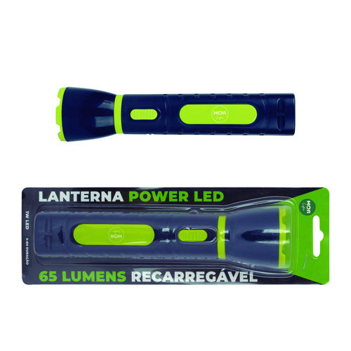 Linterna LED Recargable 4V 5x21cm Mor 9181