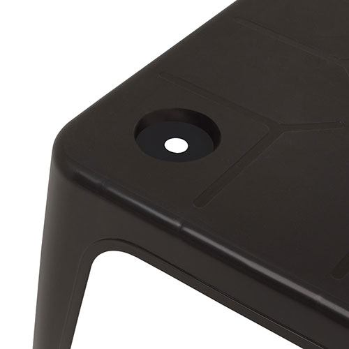 Mesa Auxiliar Porta Vasos Mor 15151352 Negro 51x51