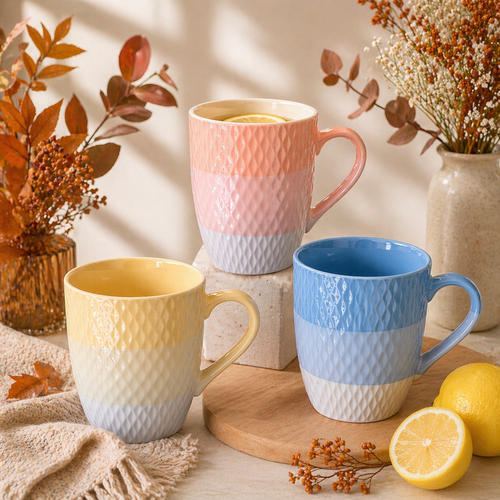 Tazas De Cerámica Degradé 330ml