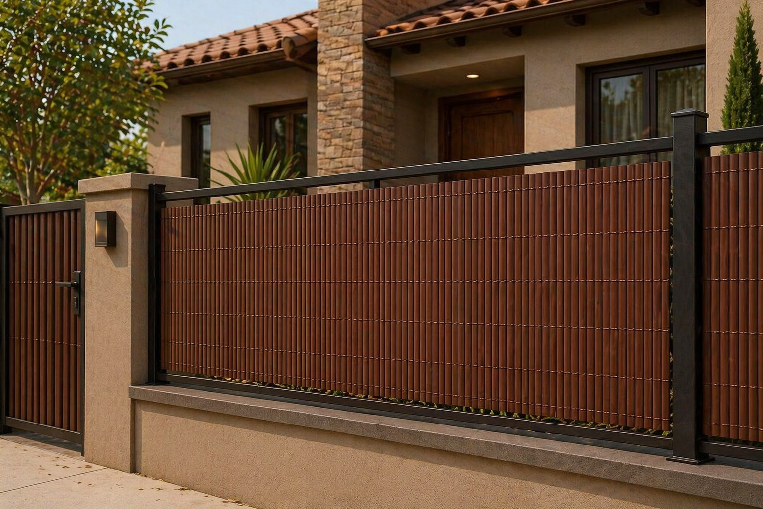 Cerco Esterilla Plástica 180x300 Marrón