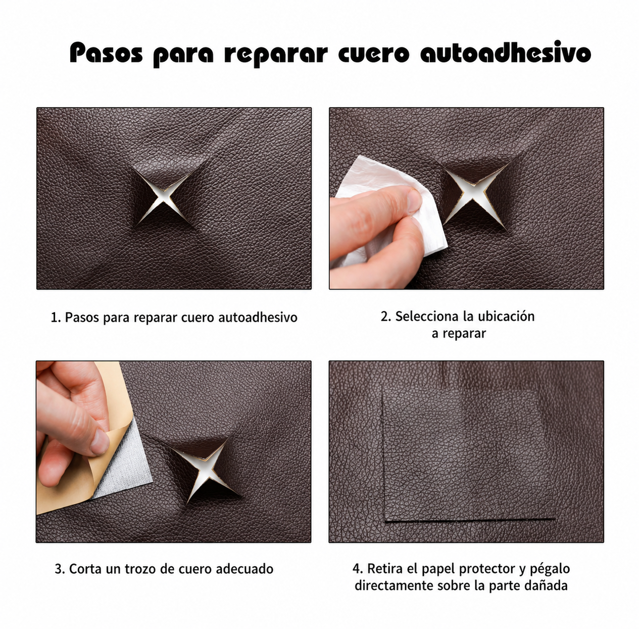 Ecocuero Adhesivo Chocolate Rollo 50x137