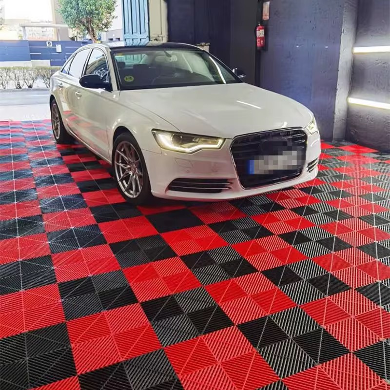 Baldosa Modular 40x40 PVC Rojo