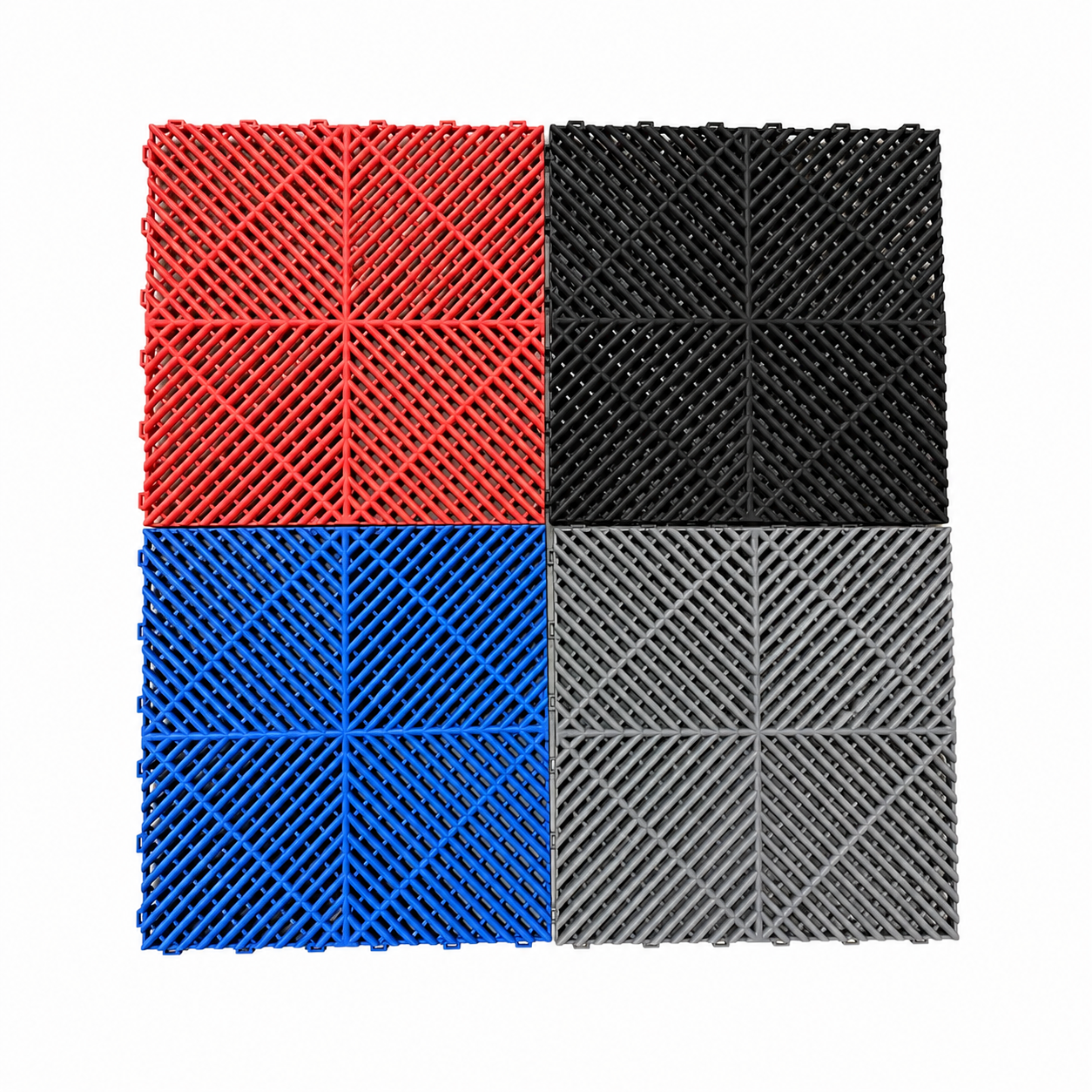 Baldosa Modular 40x40 PVC Rojo